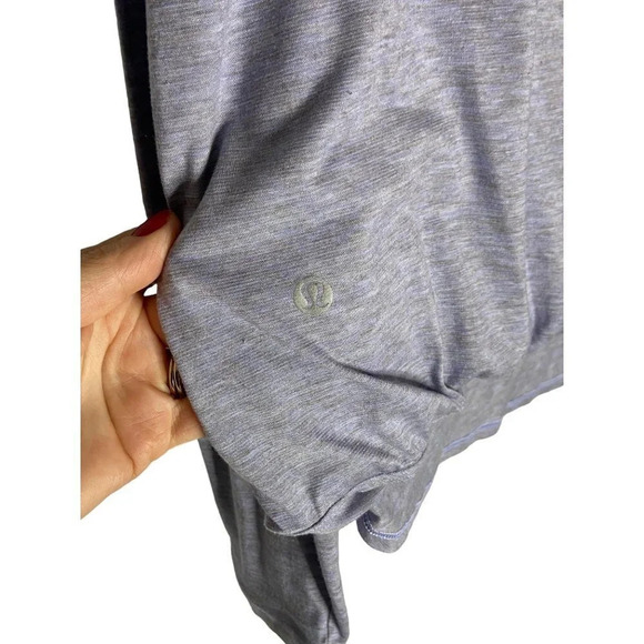 Lululemon Wild Twist Heathered Purple Long Sleeve-sz approx. 8 - Picture 3 of 6